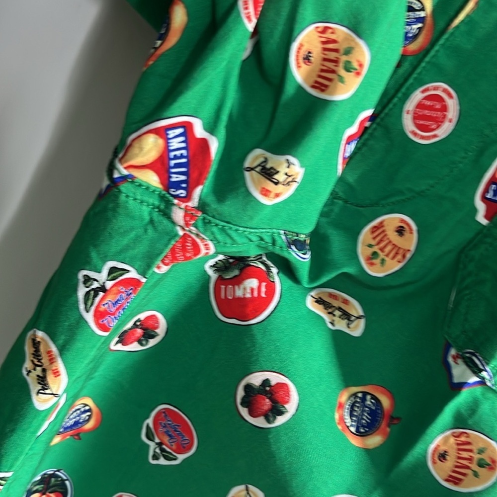 Anthropologie Colette Cropped Wide Leg Printed Pants Magic Fabric Sz 25 NWT - Picture 10 of 15